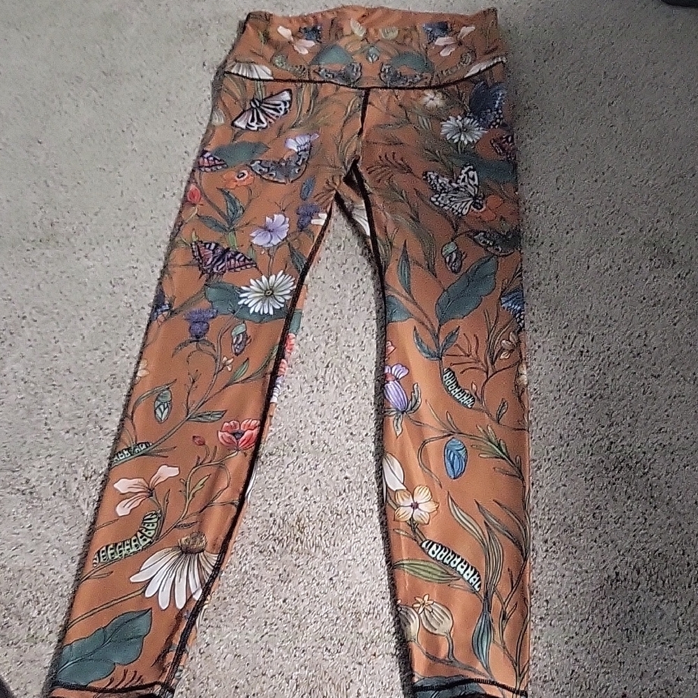Floral Butterfly Print Leggings